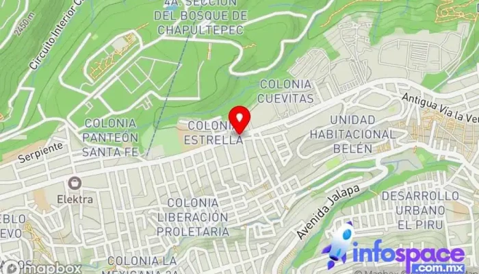 mapa de Herradura de Plata Servicio de transporte en Álvaro Obregón, Ciudad de México