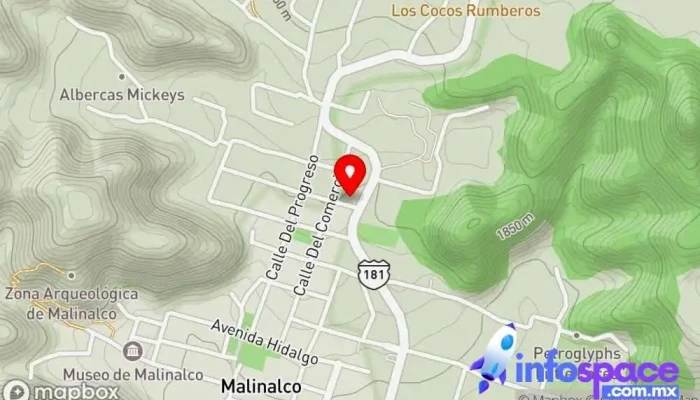mapa de Hotel Plaza del Sol Hotel en Malinalco