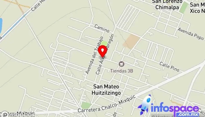 mapa de Huitzilzingo Bus stop en San Mateo Huitzilzingo