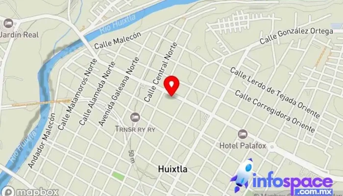 mapa de Huixtla Bus stop en Huixtla