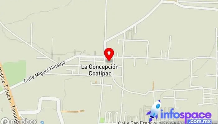 mapa de Iglesia De La Virgen La Concepción Iglesia católica en La Concepción Coatipac