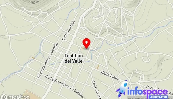 mapa de Iglesia de Nuestra Señora de la Natividad Iglesia en Teotitlán del Valle