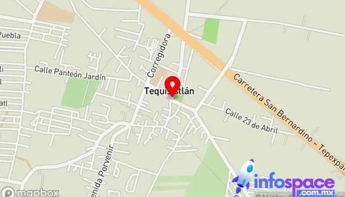 mapa de Iglesia de Tequisistlán Bus stop en Tequisistlán