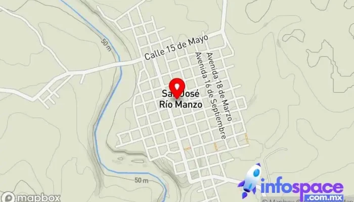mapa de Iglesia Parroquial Iglesia en San José Río Manzo