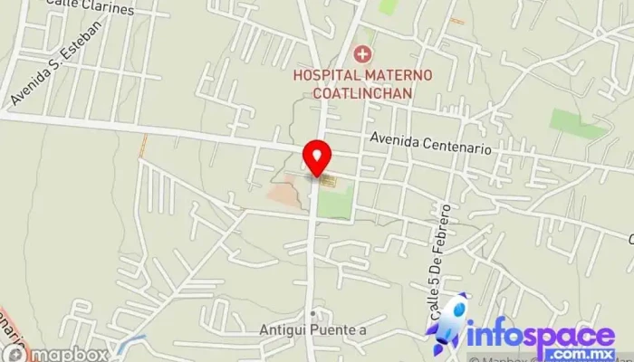 mapa de Iglesia San Miguel Coatlinchán Bus stop en San Miguel Coatlinchán