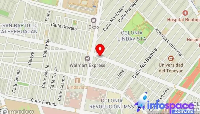 mapa de Instituto Politécnico Nacional Estación de autobuses en Ciudad de México