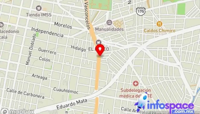 mapa de Kolors Periférico Servicio de transporte en Oaxaca de Juárez