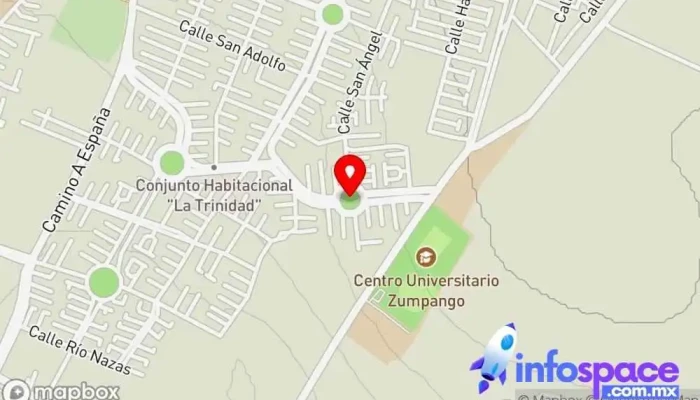 mapa de La Trinidad  en Zumpango de Ocampo