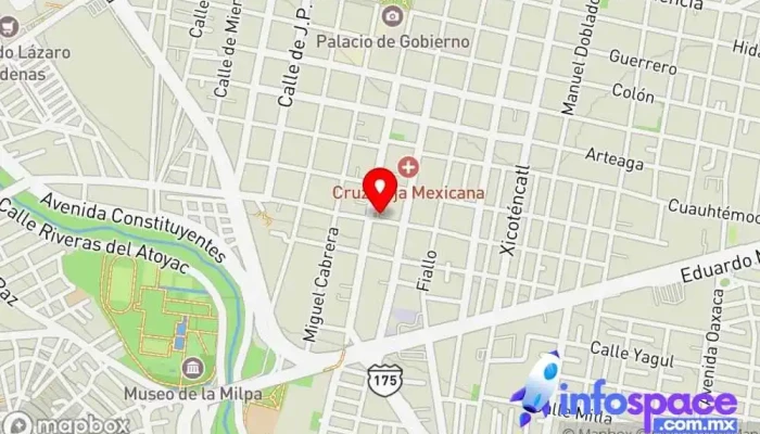 mapa de Líneas Unidas Servicio de transporte en Oaxaca de Juárez