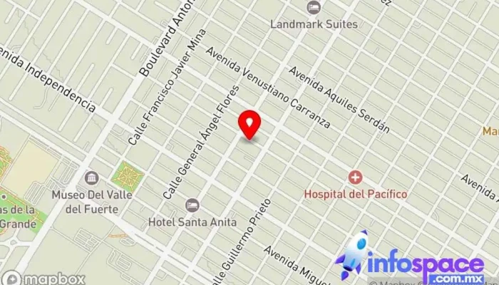 mapa de Los Mochis Centro Bus stop en Los Mochis