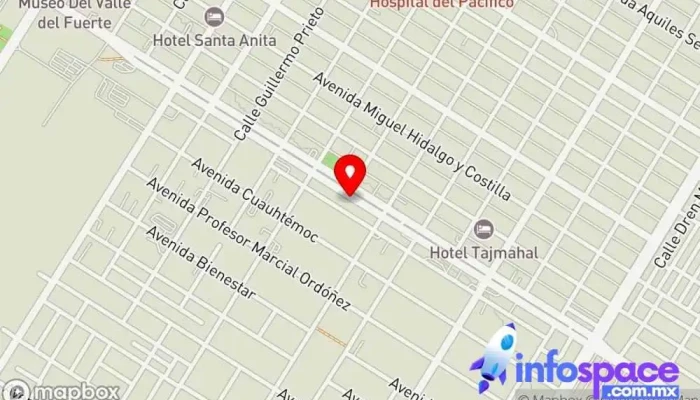 mapa de Los Mochis Bus stop en Los Mochis