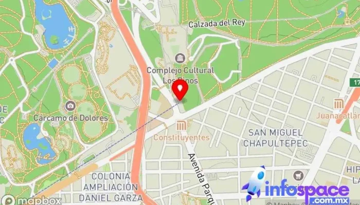 mapa de Los Pinos Constituyentes Estación de telecabina en Ciudad de México