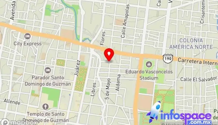 mapa de Macondo Hostel Terminal Oaxaca Albergue en Oaxaca Centro