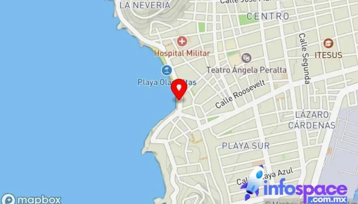 mapa de Malecón de Mazatlán Atracción turística, Parque en Mazatlán