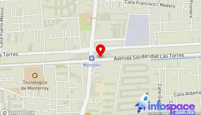 mapa de Metepec Estación de tren en San Salvador Tizatlalli