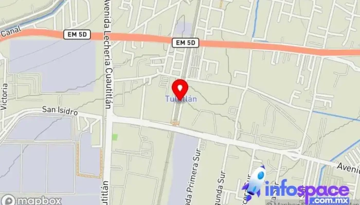 mapa de Metro Tultitlán Bus stop en Tultitlán de Mariano Escobedo