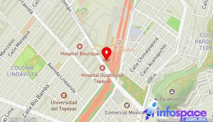 mapa de Metrobús Indios Verdes Estación de autobuses en Ciudad de México