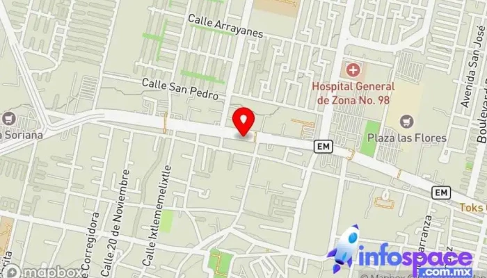 mapa de Mexibús San Francisco Bus stop en San Francisco Coacalco