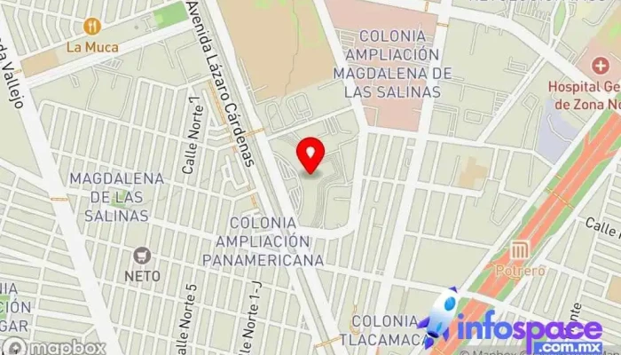mapa de Mexico Norte Bus stop en Ciudad de México