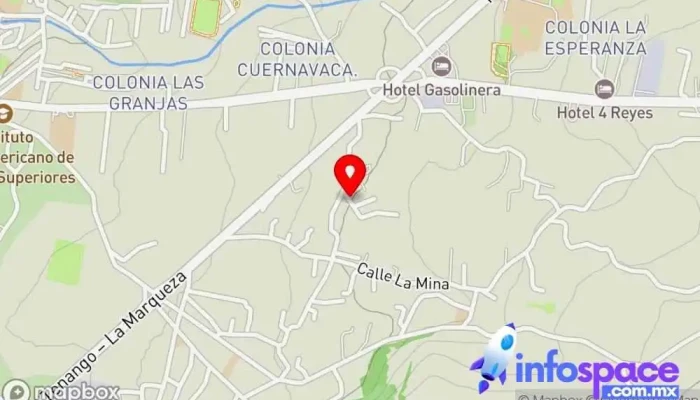 mapa de Mezapa La Fabrica, Xalatlaco  en Xalatlaco