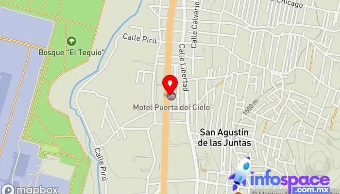 mapa de Motel Puerta del Cielo  en Oaxaca de Juárez