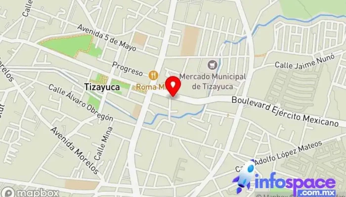 mapa de ODT Servicio de transporte en Tizayuca
