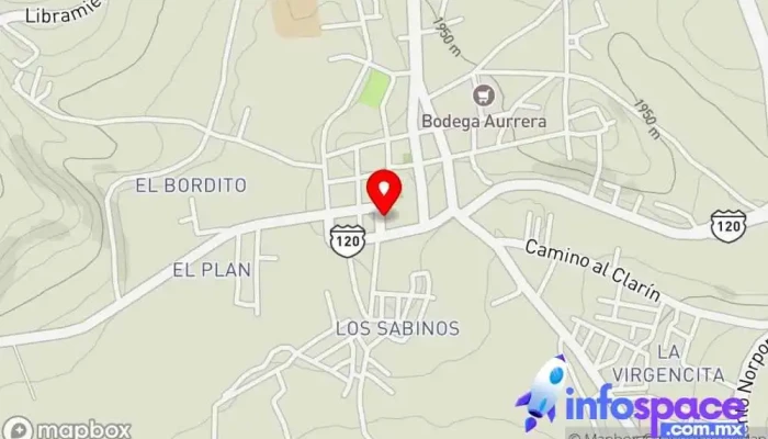 mapa de Omnibus De México - Hp Jerecuaro Agencia expendedora de billetes de autobús, Viajes en Jerécuaro