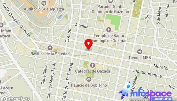 mapa de OXXO Tienda de alimentación en Oaxaca de Juárez