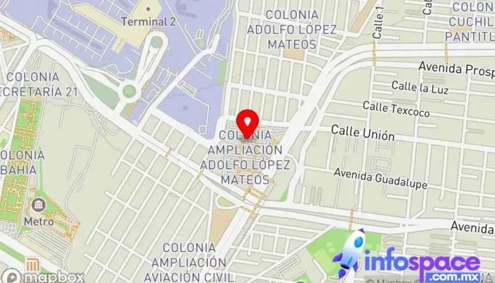 mapa de Pantitlan Bus stop en Ciudad de México