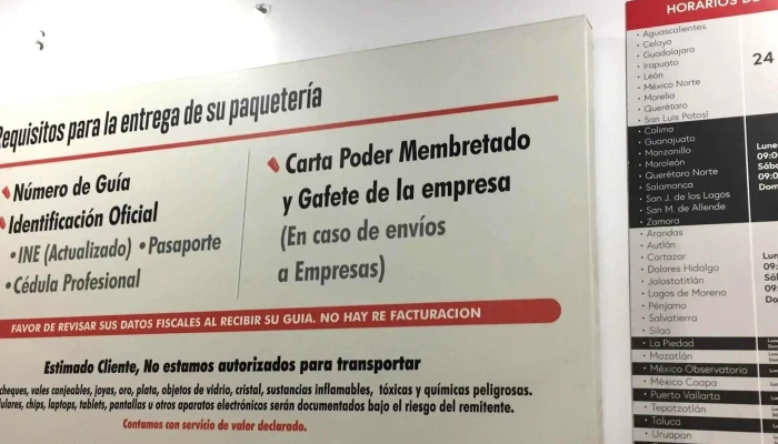 Paqueteria Primera Plus Terminal Norte Ubicacion - Gustavo A. Madero, Ciudad de México