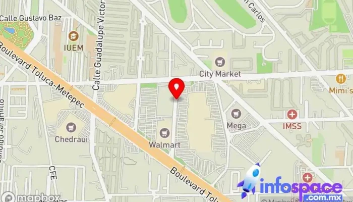 mapa de Parada 2 Caminante Galerias Metepec Servicio de transporte en Metepec