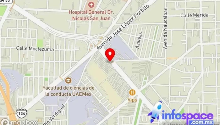 mapa de Parada Autobuses Flecha Roja Toluca-Observatorio Parada para camiones en Toluca de Lerdo
