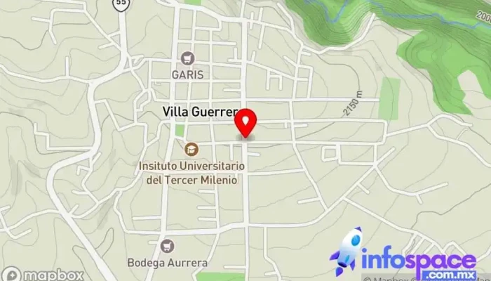 mapa de Parada Autobuses Flecha Roja Villa Guerrero Centro Parada para camiones en Villa Guerrero