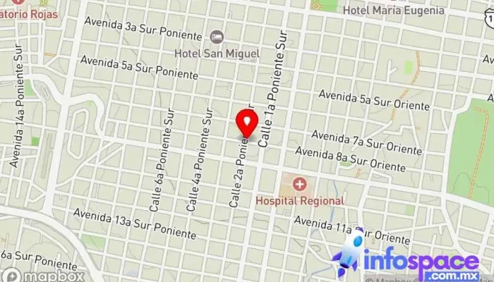 mapa de Parada de Autobuses Berriozábal - Tuxtla Servicio de transporte en Tuxtla Gutiérrez