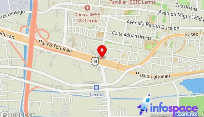 mapa de Parada de Autobuses Pegasso y Flecha Roja Servicio de transporte en Lerma de Villada