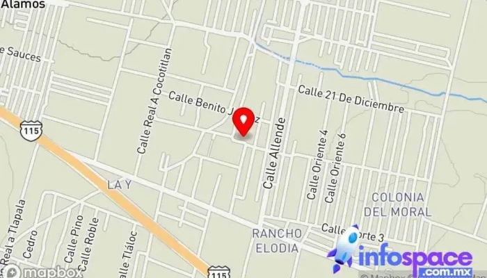 mapa de Parroquia de Nuestra Señora de la Candelaria Iglesia católica en La Candelaria Tlapala