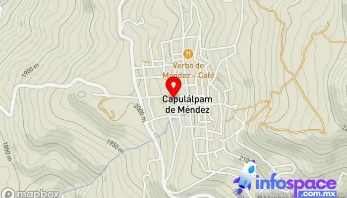 mapa de Parroquia de San Mateo Iglesia católica, Atracción turística en Capulálpam de Méndez