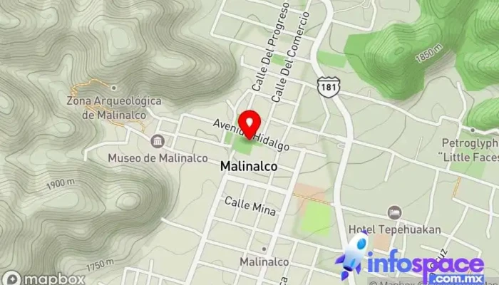 mapa de Parroquia del Divino Salvador Iglesia católica, Convento, Lugar de culto en Malinalco