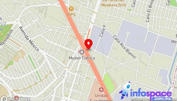 mapa de Periférico Calle Vía Doctor Gustavo Baz Prada Bus stop en Naucalpan de Juárez