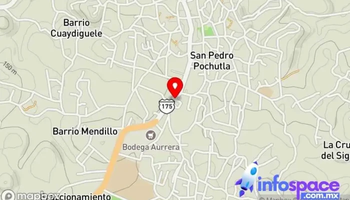 mapa de Pochutla Bus stop en San Pedro Pochutla