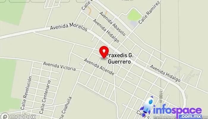 mapa de Praxedis G. Guerrero  en Praxedis G. Guerrero