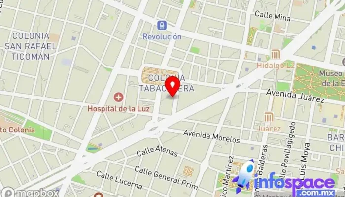 mapa de Primera Plus Empresa de autobuses en Cuauhtémoc, Ciudad de México
