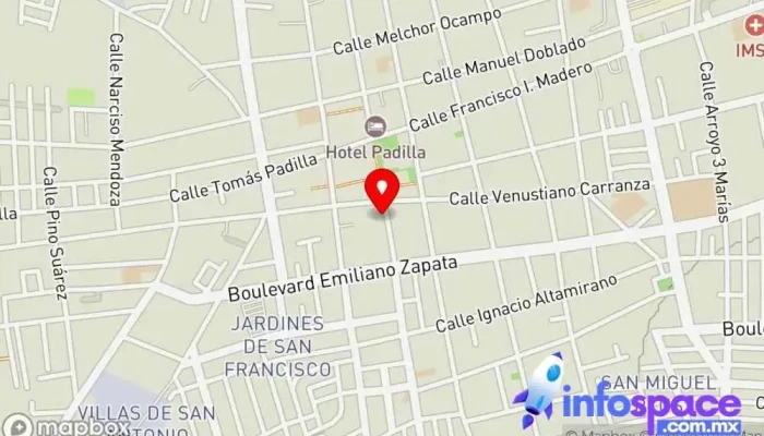 mapa de Primera Plus Empresa de autobuses en San Francisco del Rincón