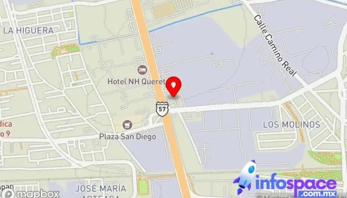 mapa de Primera Plus Empresa de autobuses en Santiago de Querétaro