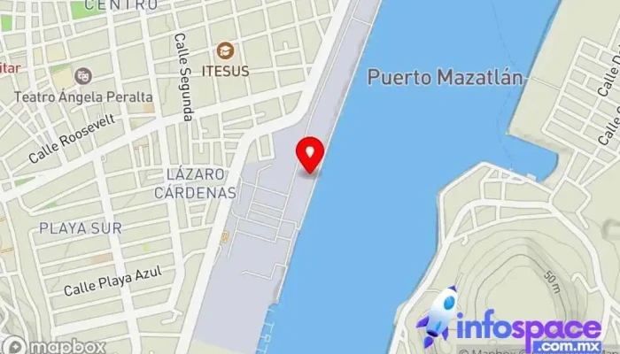 mapa de Puerto de Cruceros de Mazatlán Puerto deportivo en Mazatlán