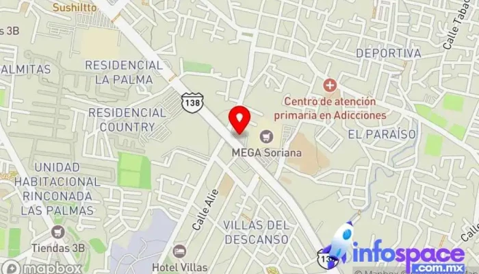 mapa de Pullman de Morelos Tejalpa Servicio de transporte, Empresa de autobuses en Jiutepec