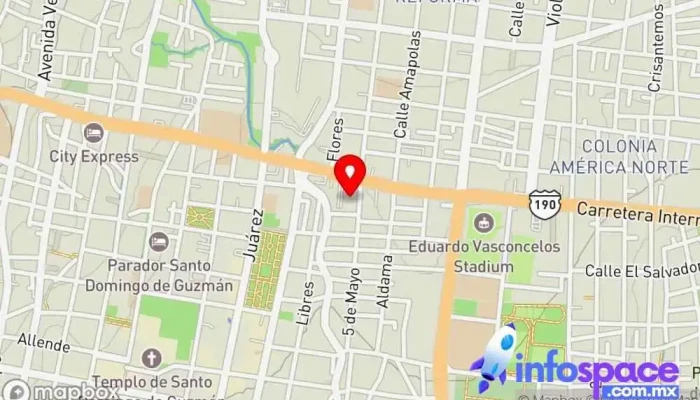 mapa de Ruta Café México Cafetería en De Jalatlaco