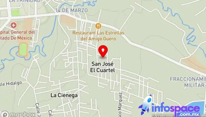 mapa de San Jose el Cuartel  en San José el Cuartel