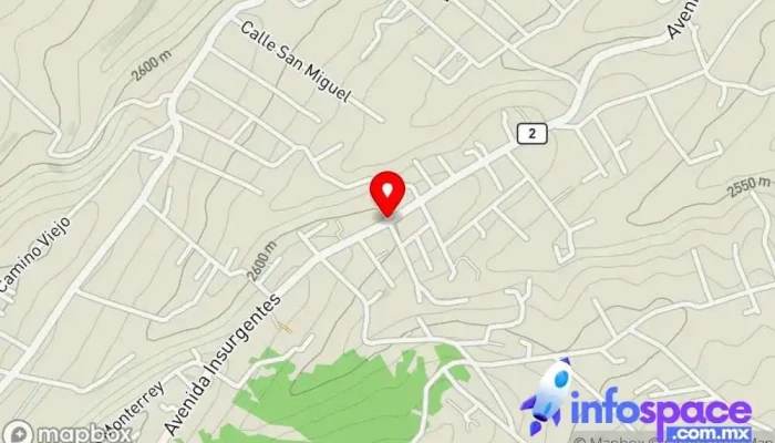 mapa de San José el Vidrio  en San José el Vidrio