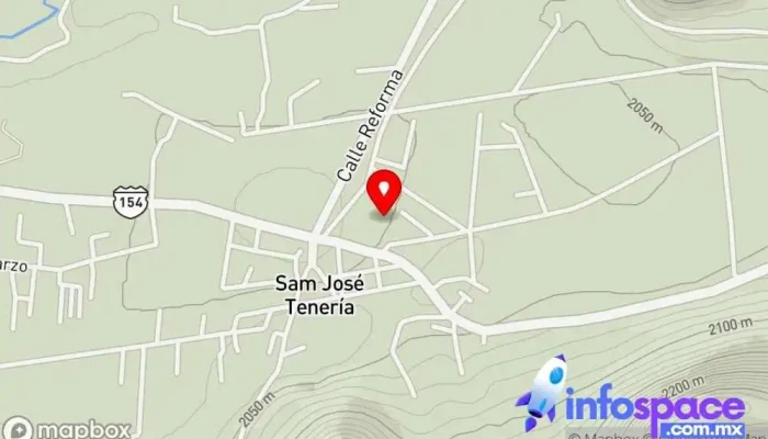 mapa de San José Tenería  en San José Tenería